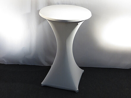 Stehtisch mit Stretch-Hussen