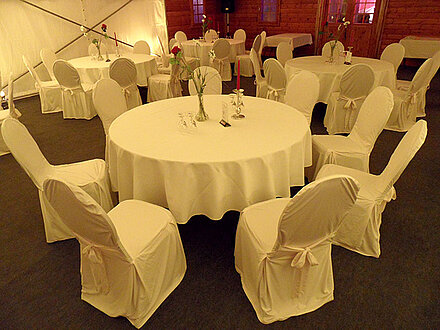 Damasttischdecke rund