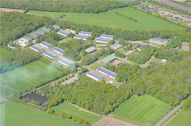 Luftaufnahme vom Betriebsgelände