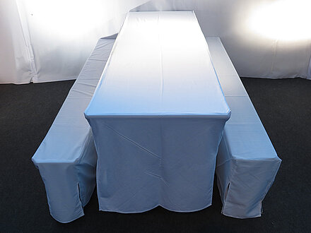 Festzeltgarnitur mit Husse 70x220cm